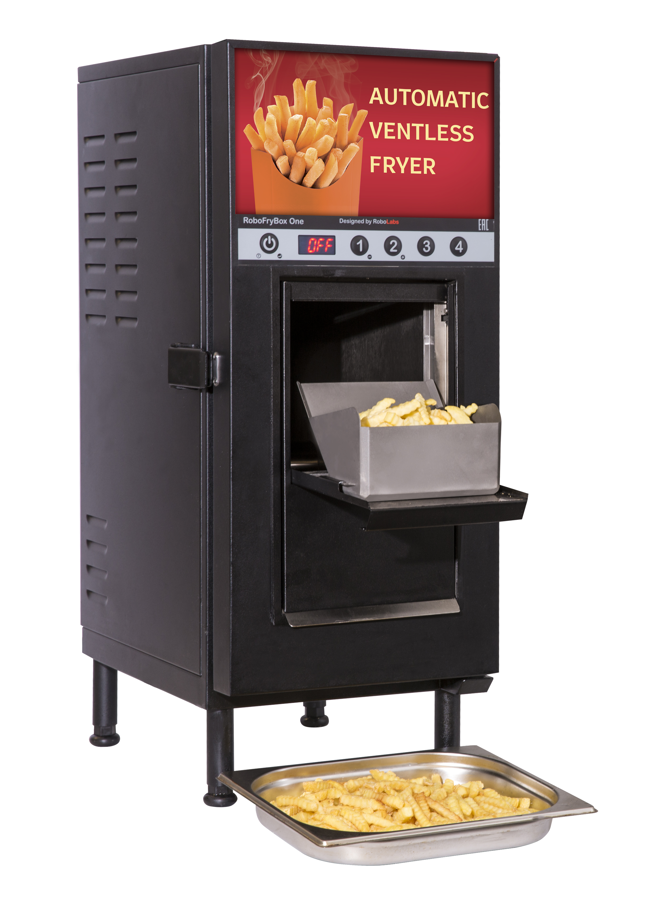 Table-top Automatic Ventless Fryer RoboFryBox One (Black)